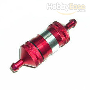 Red Aluminum 1/8 Fuel Filter