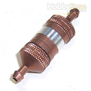 Brown Aluminum 1/8 Fuel Filter