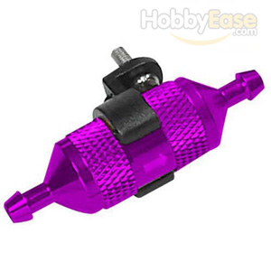 Purple Aluminum 1/8,1/10 fuel filter w/ copper filter