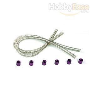 Fuel Line Guard with Purple Coupler