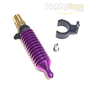 Purple Aluminum Nitro Engine Negative Pressure Tube Heat Sink(Ø12*63mm)