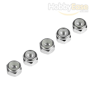 Silver Aluminum 3mm Lock Nut