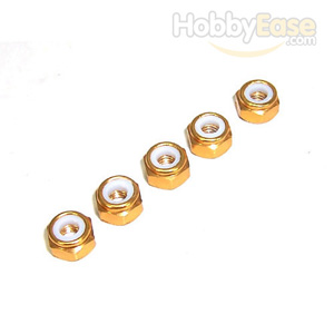 Golden Aluminum 4mm Lock Nut