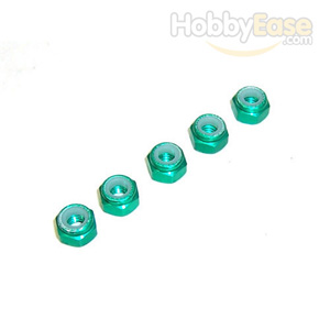 Green Aluminum 4mm Lock Nut