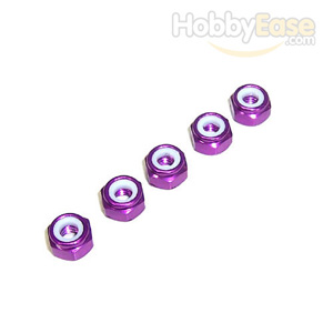 Purple Aluminum 4mm Lock Nut