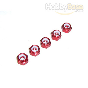 Red Aluminum 4mm Lock Nut