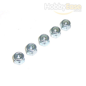 Silver Aluminum 4mm Lock Nut