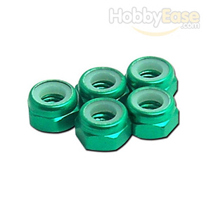 Green Aluminum 5mm Lock Nut
