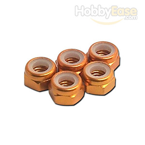 Orange Aluminum 5mm Lock Nut