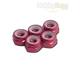 Red Aluminum 5mm Lock Nut