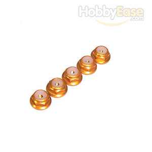 Golden Aluminum 2mm Flanged Lock Nut