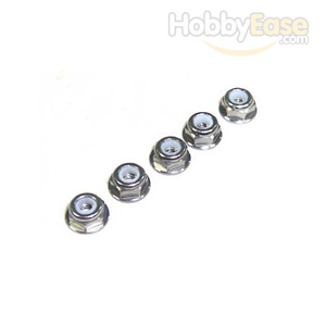 Titanium Color Aluminum 3mm Flanged Lock Nut