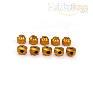 Golden Aluminum Knurled Collars 10PCS