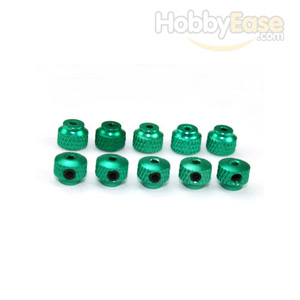 Green Aluminum Knurled Collars 10PCS