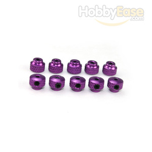 Purple Aluminum Knurled Collars 10PCS