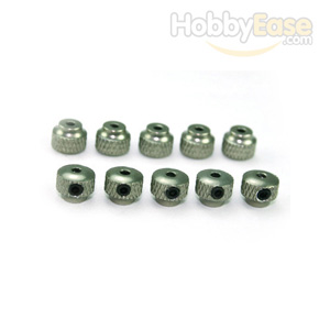 Titanium Color Aluminum Knurled Collars 10PCS