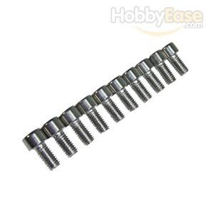 M6*12 Stainless Steel Flat Head Hex Screws(10pcs)