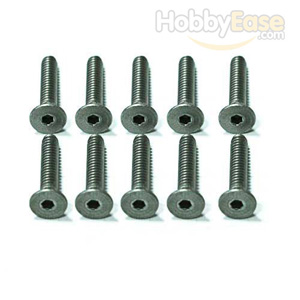 4-40*5/8 Titanium Flat Head Hex Screws 10PCS