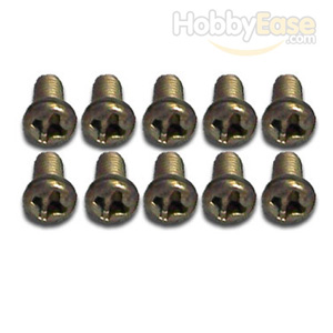 3*6PM Titanium Button Head Philips Screws 10PCS