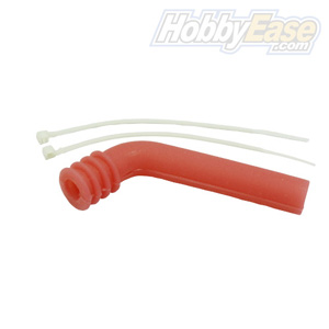 Red 1/10 Silicone exhaust pipe deflector