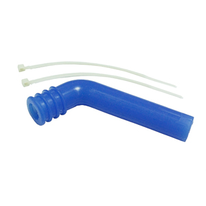 Blue 1/8 Silicone exhaust pipe deflector