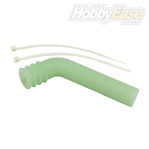 Green 1/8 Silicone exhaust pipe deflector