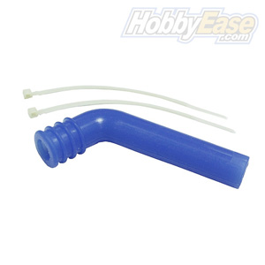 Navy 1/8 Silicone exhaust pipe deflector