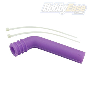 Purple 1/8 Silicone exhaust pipe deflector