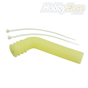 Yellow 1/8 Silicone exhaust pipe deflector