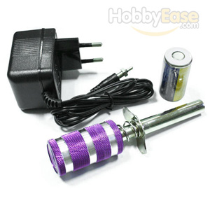 Purple Aluminum Glow Starter(w/ sc battery & charger)