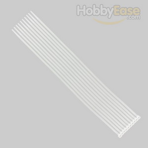 White Nylon Cable Ties (50pcs) - 3*200mm