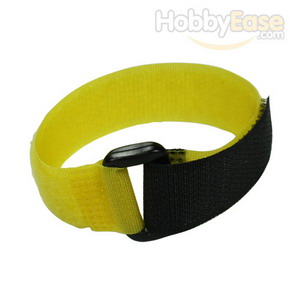 Yellow Hook and Loop Velcro Tie - 200mm