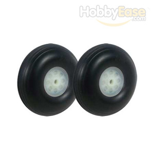 Ø1.5"*14mm Treaded Rubber Wheels 2pcs