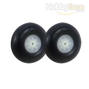 Ø2"*20mm Treaded Rubber Wheels 2pcs