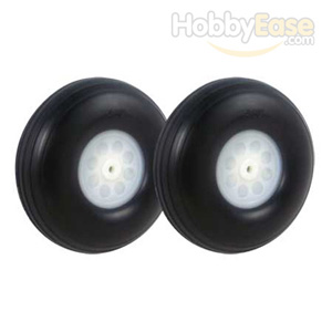 Ø3.75"*34mm Treaded Rubber Wheels 2pcs