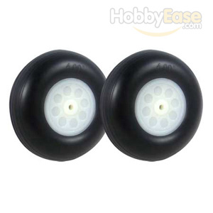 Ø4"*35mm Treaded Rubber Wheels 2pcs