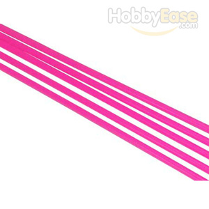Fluorescent Red Tie Rod Sleeves(5PCS)-Ø3.8*Ø2.3*1000mm