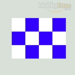 30*30mm Blue-white Squares Covering Film -638*1000mm