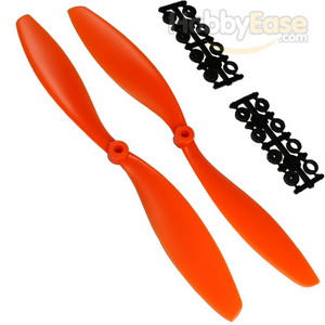 Orange Nylon 1045(10*4.5) Standard + Reverse Electirc Propellers 1pair