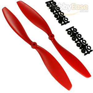 Red Nylon 1045(10*4.5) Standard + Reverse Electirc Propellers 1pair