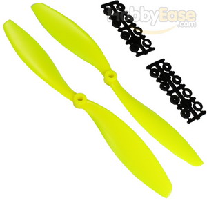 Yellow Nylon 1045(10*4.5) Standard + Reverse Electirc Propellers 1pair