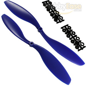 Blue Nylon 1245(12*4.5) Standard + Reverse Electirc Propellers 1pair