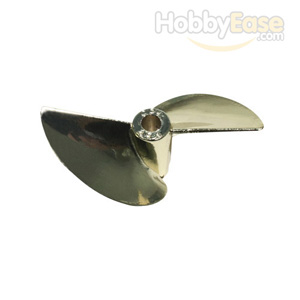 Imitation Gold Plated Aluminum Two-blade Propeller[Ø5mm]-454(D54*P1.4)