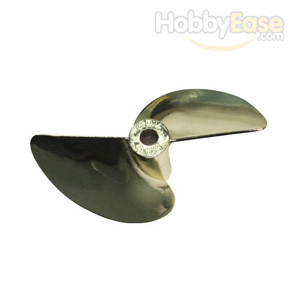 Imitation Gold Plated Aluminum Two-blade Propeller[Ø5mm]-463(D63*P1.4)