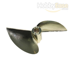 Imitation Gold Plated Aluminum Two-blade Propeller[Ø1/4"]-570(D70*P1.5)