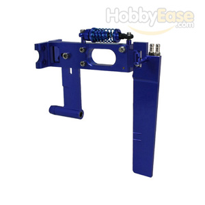 Blue Aluminum Rudder for 1/4" Shaft-w/ 65mm Shock Absorber/100mm Flex Shaft Strut/Water-inlet