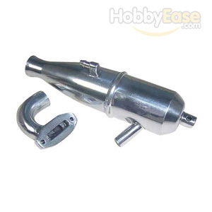 Aluminum Tuned Pipe for 1/10 Vehicle w/ Manifold 1set(.15-.18 Nitro Engine)