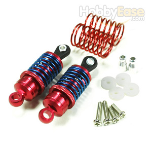 Red Aluminum Shock Absorbers 2PCS(50mm)