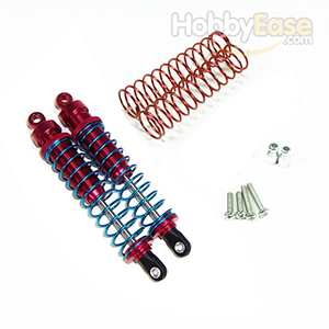 Red Aluminum Shock Absorbers 2PCS(100mm)