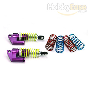 Purple Aluminum Shocks w/  Piggyback 65mm 2PCS